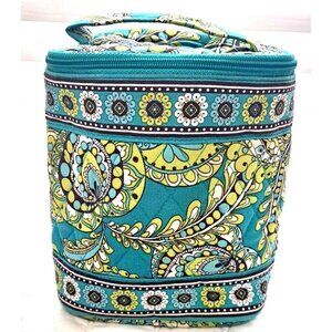 Vera Bradley Quilted Fabric Cool Keeper Lunch Carrier Rare Peacock Pattern